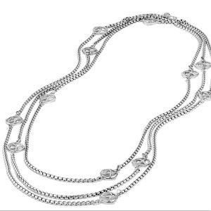 David Yurman DY Logo Twelve-Station Chain Necklace